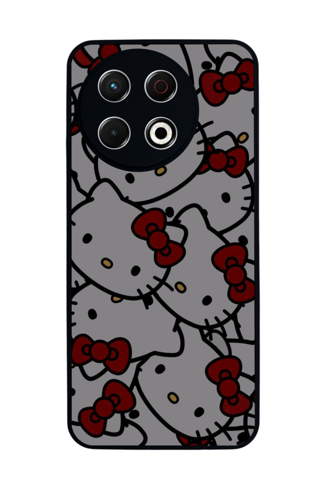 Tecno Spark 30 Pro Uyumlu HelloKitty Tasarımlı Glossy Premium Kılıf