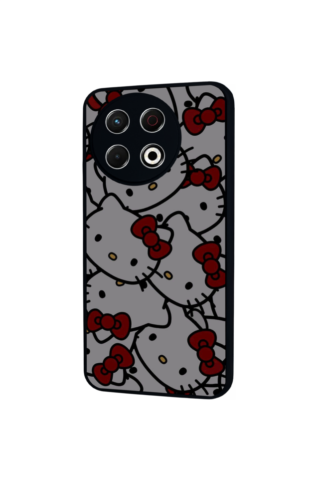 Tecno Spark 30 Pro Uyumlu HelloKitty Tasarımlı Glossy Premium Kılıf