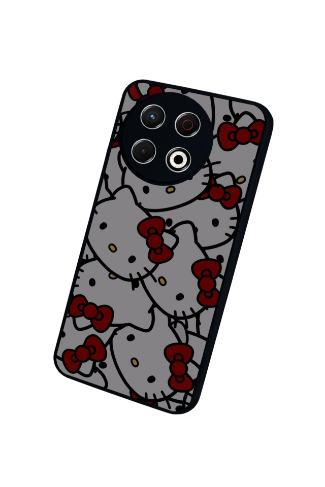 Tecno Spark 30 Pro Uyumlu HelloKitty Tasarımlı Glossy Premium Kılıf