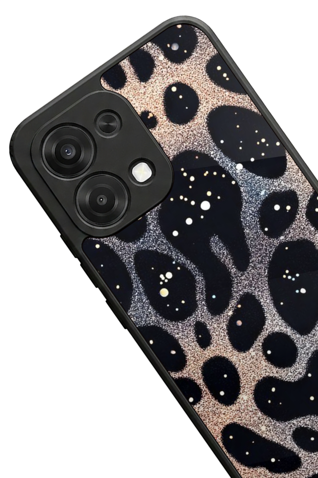 Oppo A6 Pro Uyumlu Hologram Leopar Tasarımlı Glossy Premium Kılıf