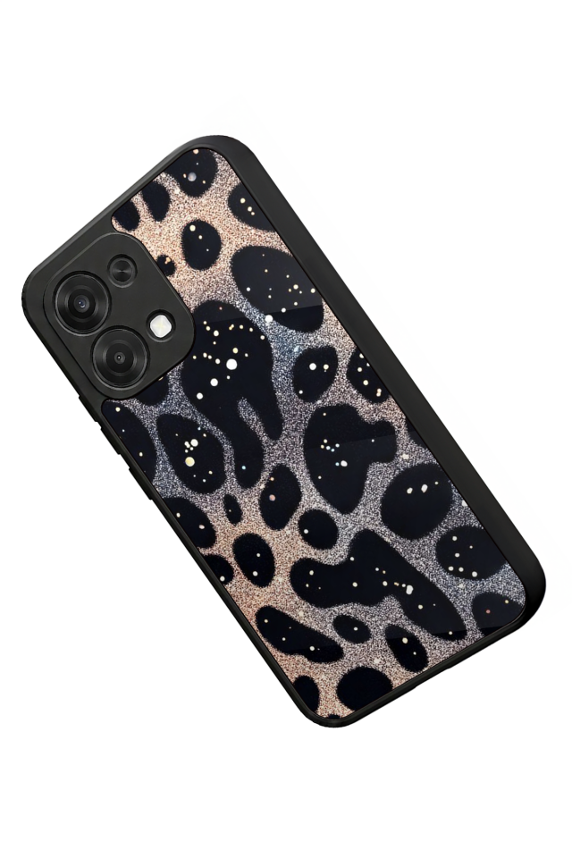 Oppo A6 Pro Uyumlu Hologram Leopar Tasarımlı Glossy Premium Kılıf