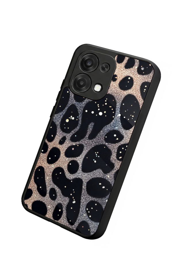 Oppo A6 Pro Uyumlu Hologram Leopar Tasarımlı Glossy Premium Kılıf