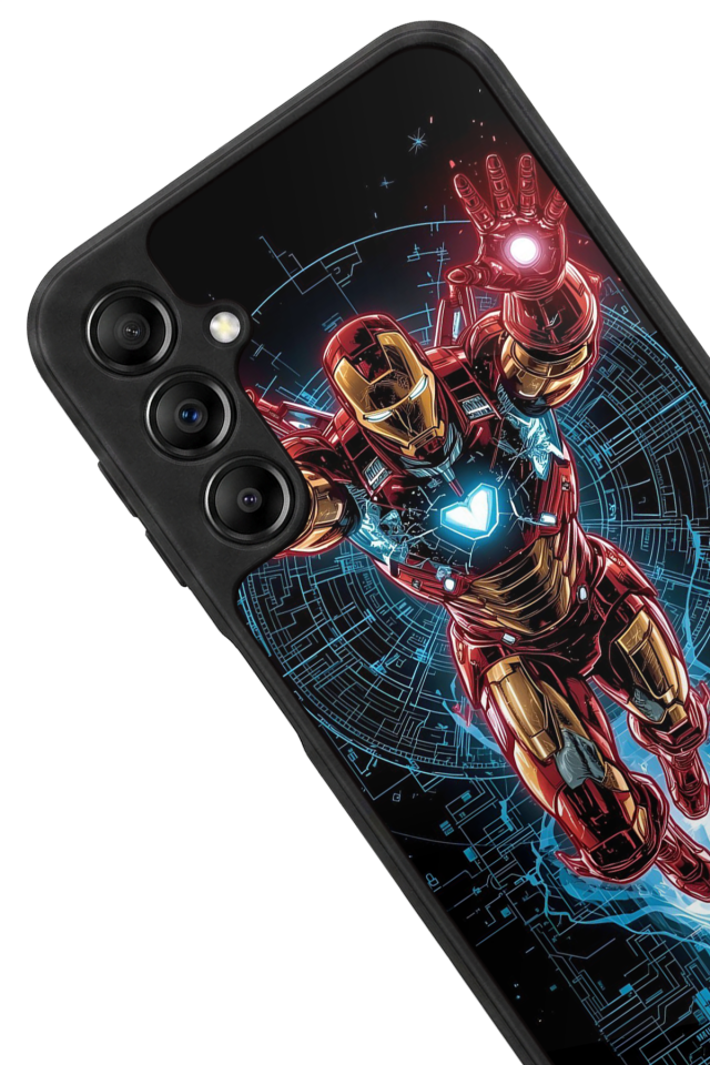 Samsung Galaxy A14 Uyumlu Iron Man ( Demir Adam ) Tasarımlı Glossy Premium Kılıf