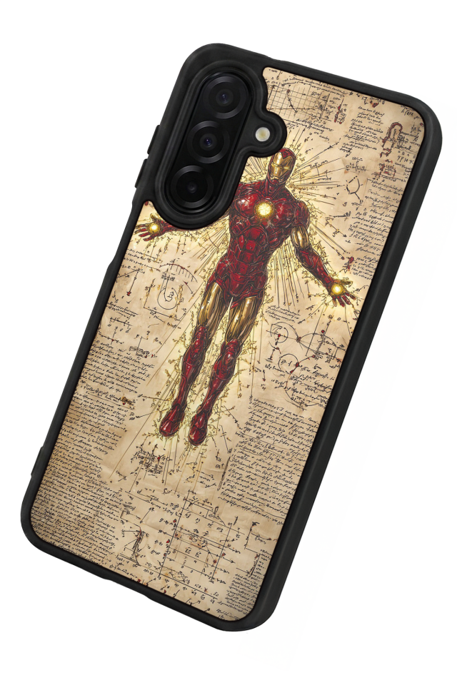 Samsung Galaxy A56 Uyumlu  Iron Man ( Demir Adam ) Tasarımlı Glossy Premium Kılıf