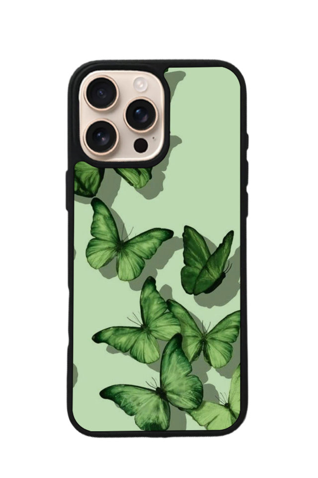 iPhone 15 Pro Max Uyumlu Kelebek Tasarımlı Glossy Premium Kılıf