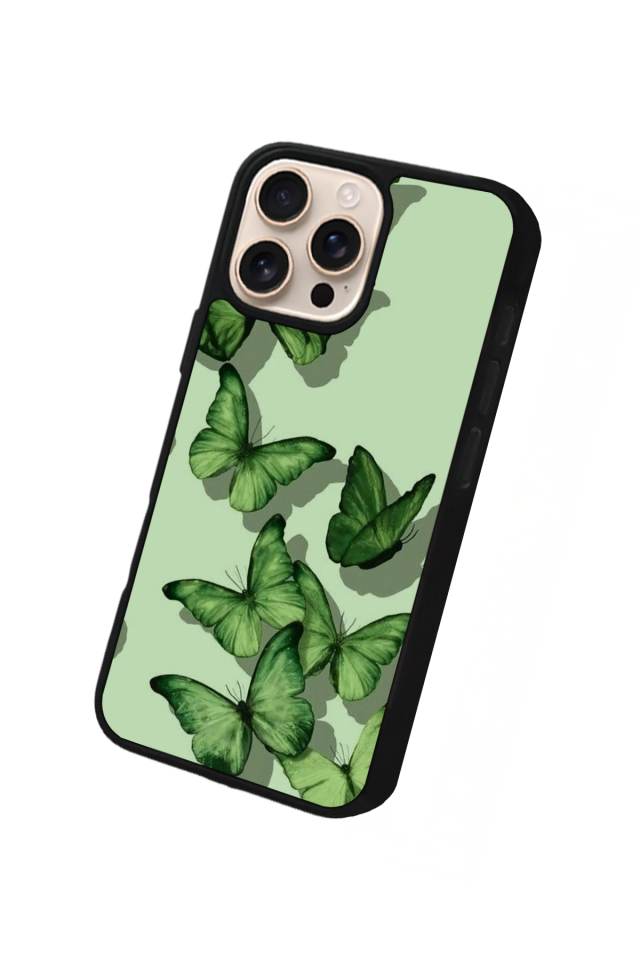 iPhone 15 Pro Max Uyumlu Kelebek Tasarımlı Glossy Premium Kılıf