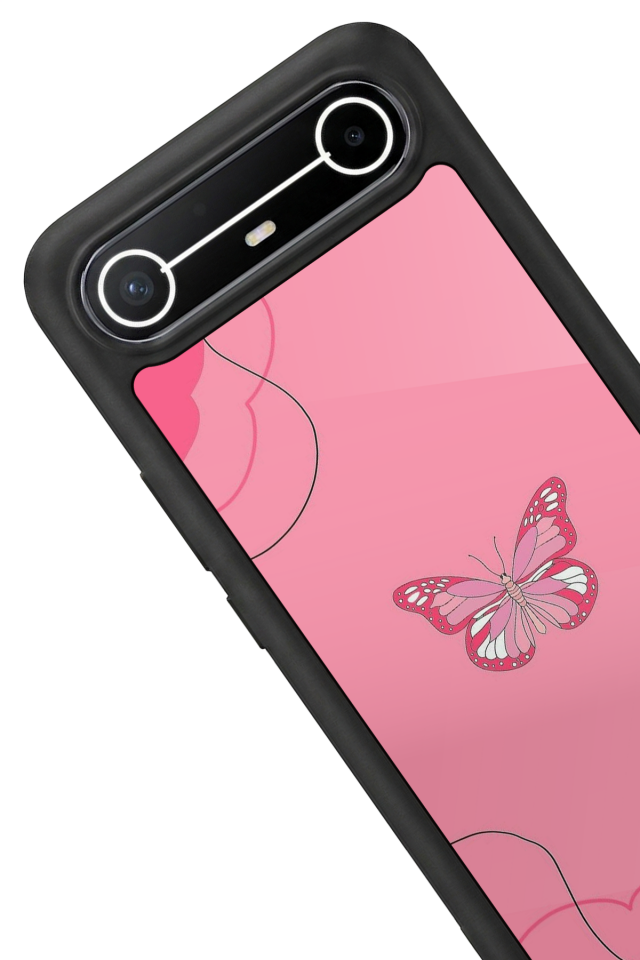 Tecno Spark Slim 5G Uyumlu Kelebek Tasarımlı Glossy Premium Kılıf