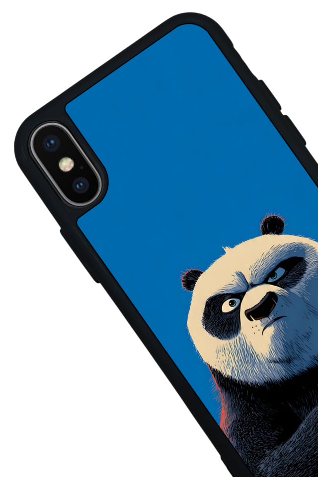 iPhone XS Max Uyumlu Kung Fu Panda Tasarımlı Glossy Premium Kılıf