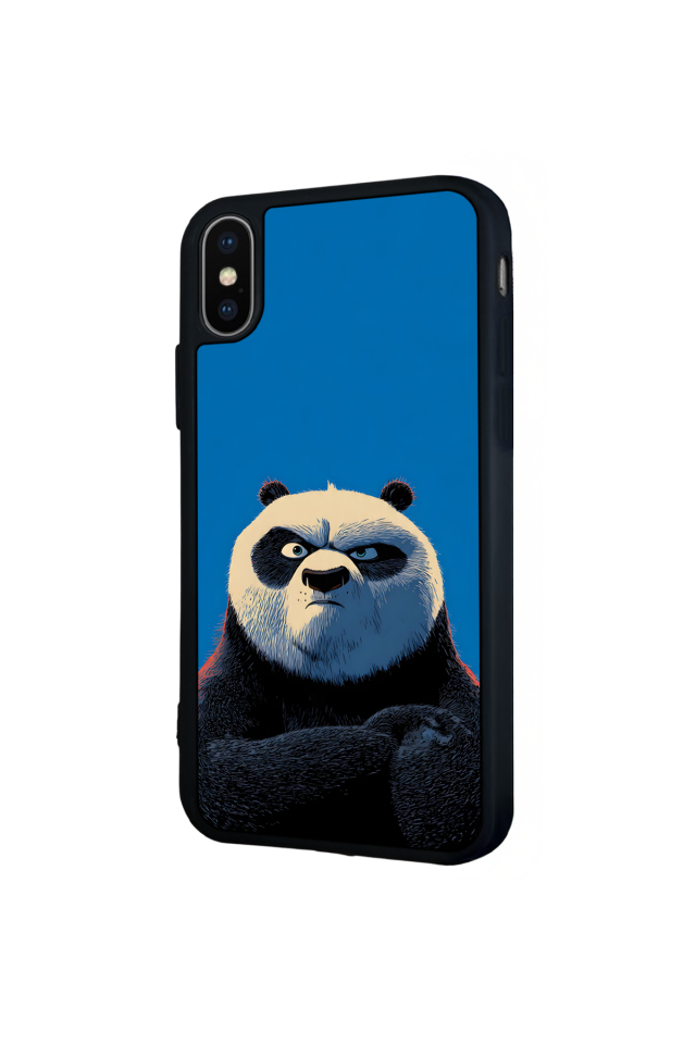 iPhone XS Max Uyumlu Kung Fu Panda Tasarımlı Glossy Premium Kılıf