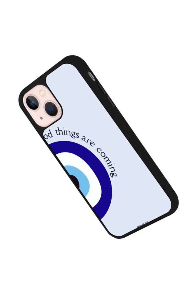 iPhone 13/14 Uyumlu Nazar Tasarımlı Glossy Premium Kılıf