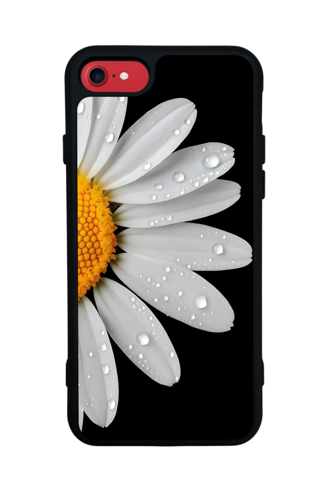 iPhone 7 Uyumlu Papatya Tasarımlı Glossy Premium Kılıf