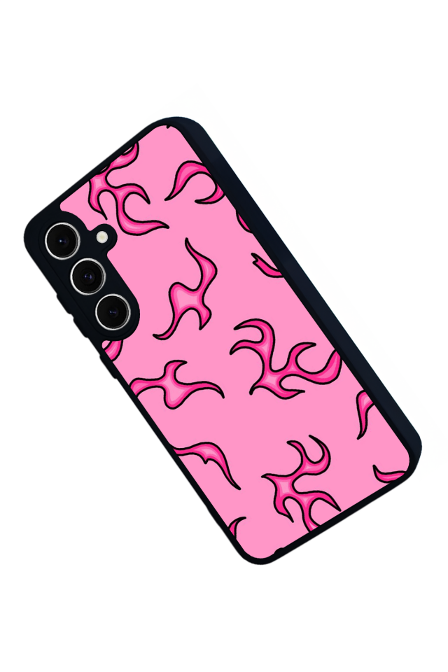 Samsung Galaxy A16 Uyumlu Retro Flame Patterns Tasarımlı Glossy Premium Kılıf