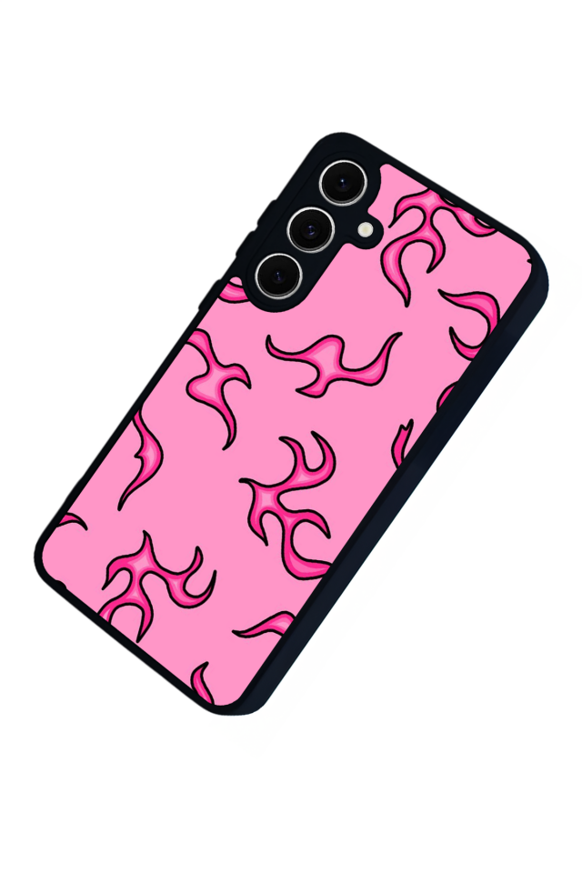 Samsung Galaxy A16 Uyumlu Retro Flame Patterns Tasarımlı Glossy Premium Kılıf