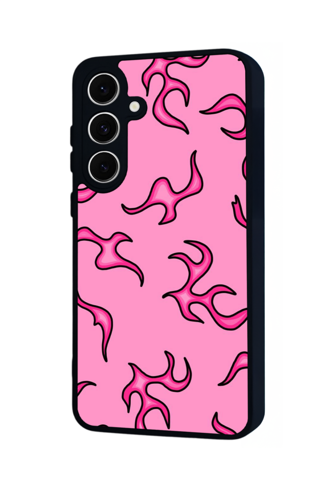 Samsung Galaxy A16 Uyumlu Retro Flame Patterns Tasarımlı Glossy Premium Kılıf