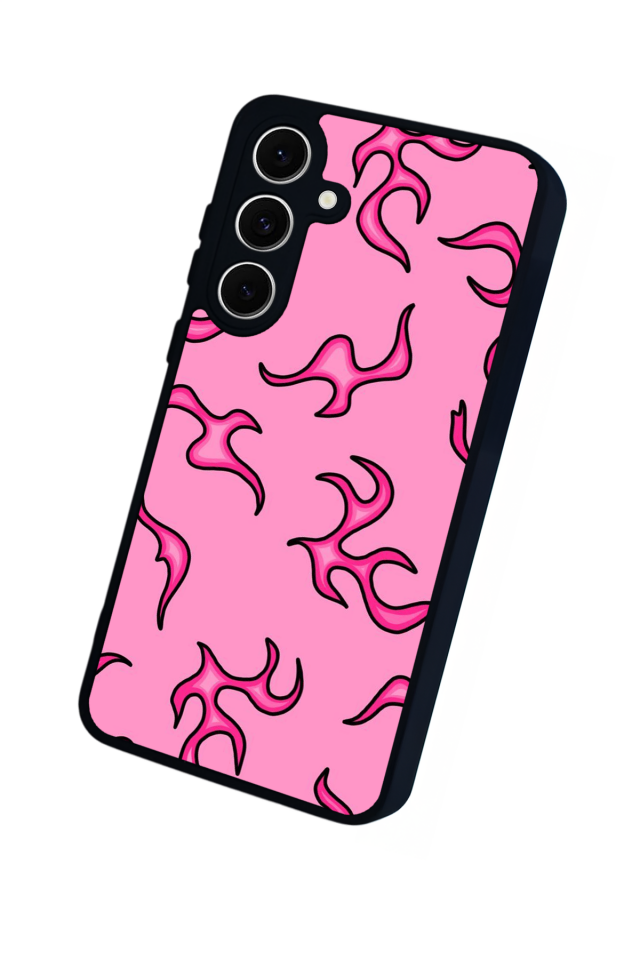Samsung Galaxy A16 Uyumlu Retro Flame Patterns Tasarımlı Glossy Premium Kılıf