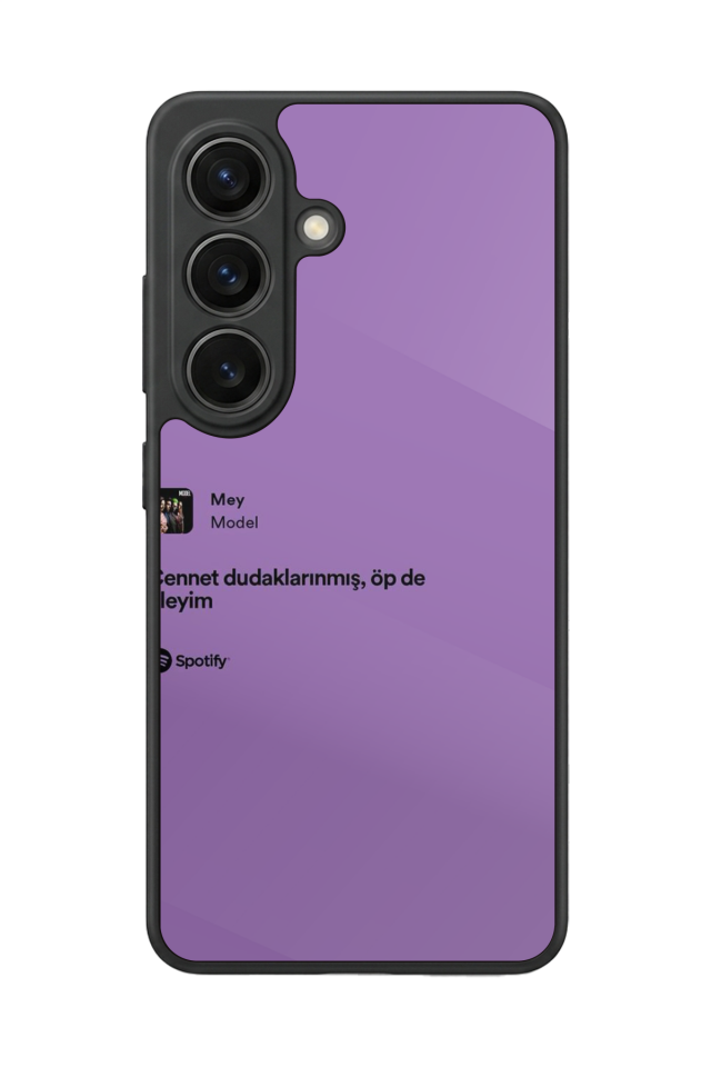 Samsung Galaxy S26 Uyumlu Sarki Sozleri Tasarımlı Glossy Premium Kılıf