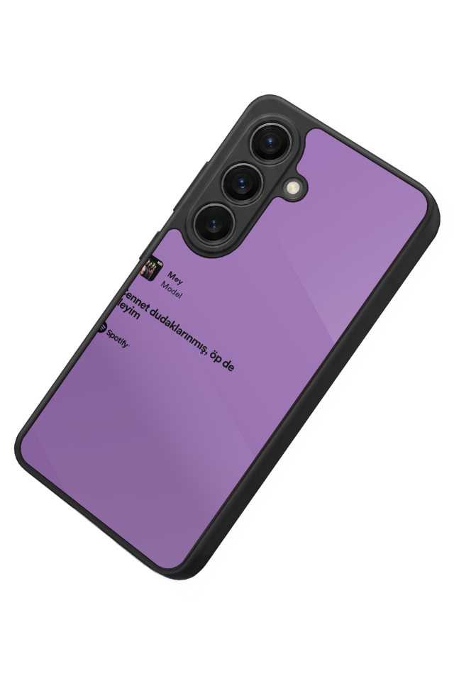 Samsung Galaxy S26 Uyumlu Sarki Sozleri Tasarımlı Glossy Premium Kılıf