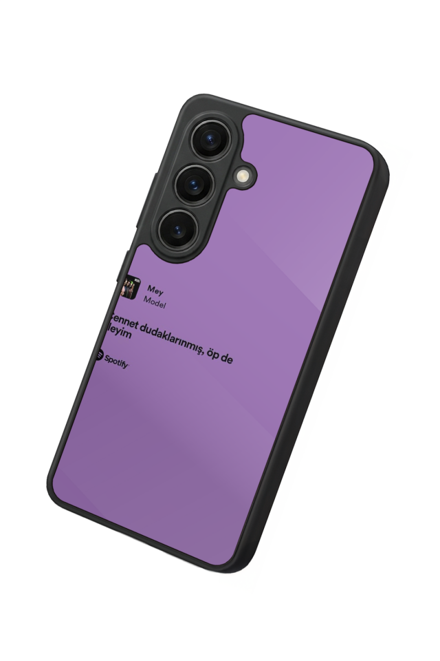 Samsung Galaxy S26 Uyumlu Sarki Sozleri Tasarımlı Glossy Premium Kılıf