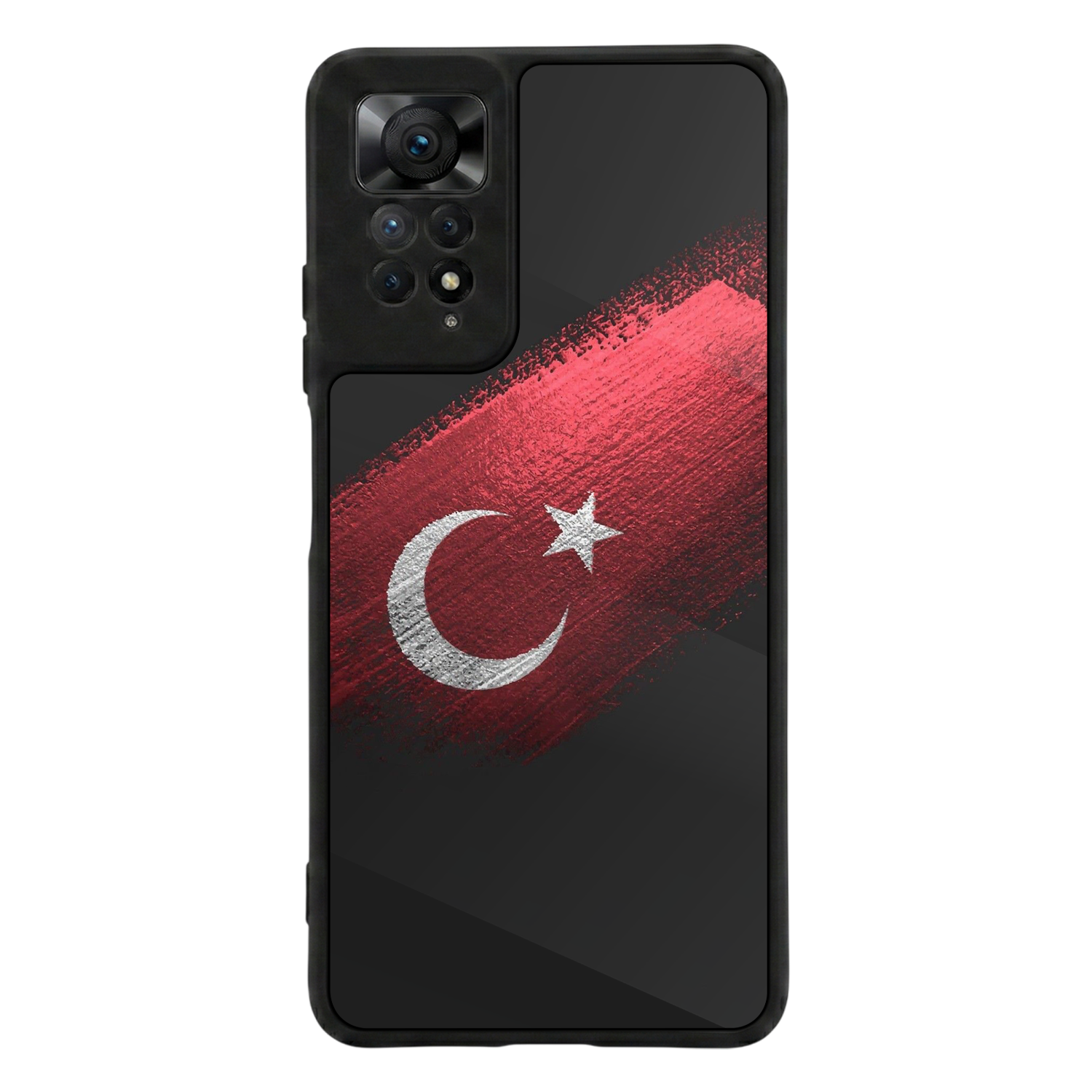 Xiaomi Redmi Note 12 Pro Uyumlu Türk Bayragi Tasarımlı Glossy Premium Kılıf