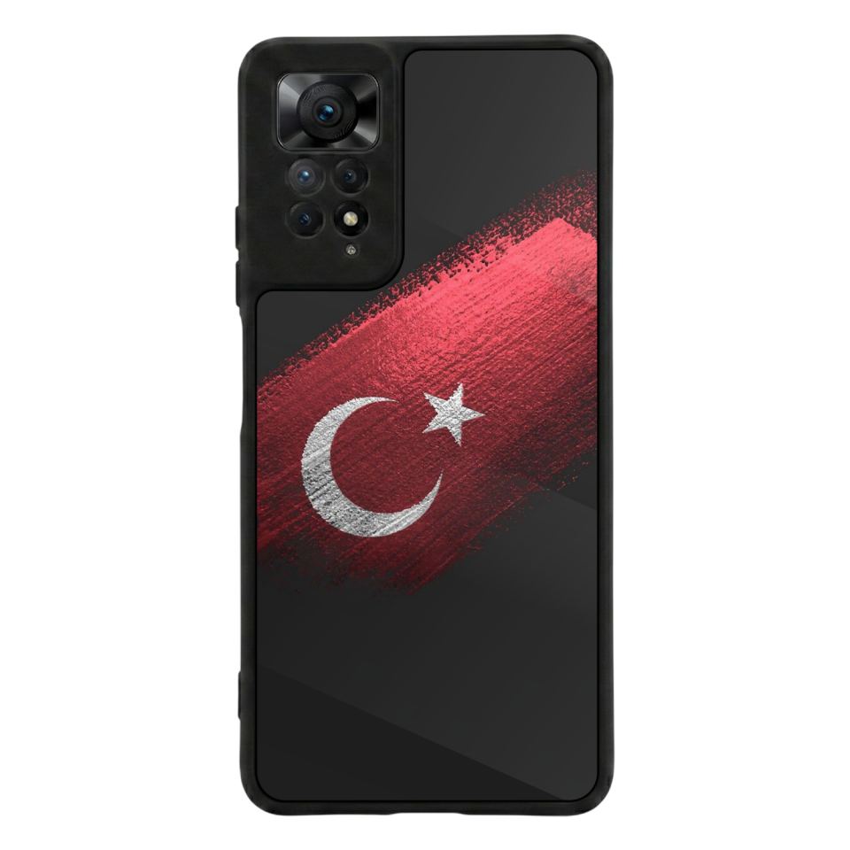 Xiaomi Redmi Note 12 Pro Uyumlu Türk Bayragi Tasarımlı Glossy Premium Kılıf