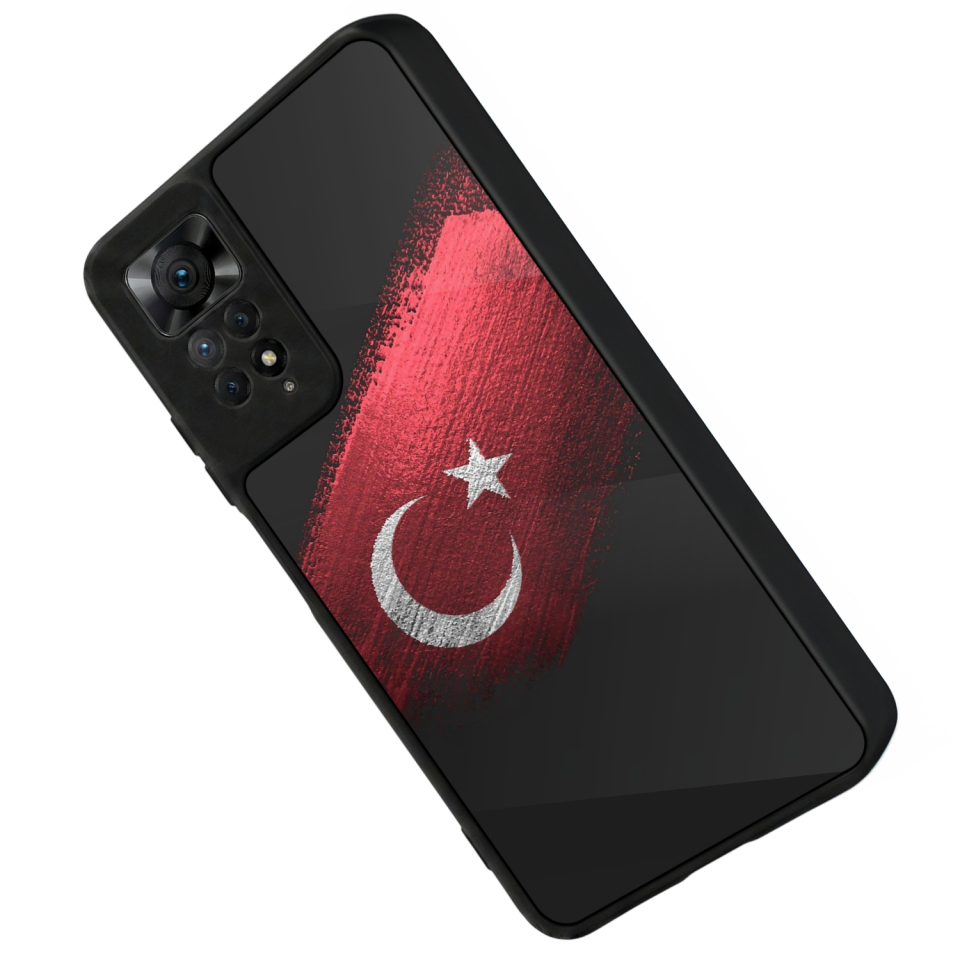 Xiaomi Redmi Note 12 Pro Uyumlu Türk Bayragi Tasarımlı Glossy Premium Kılıf
