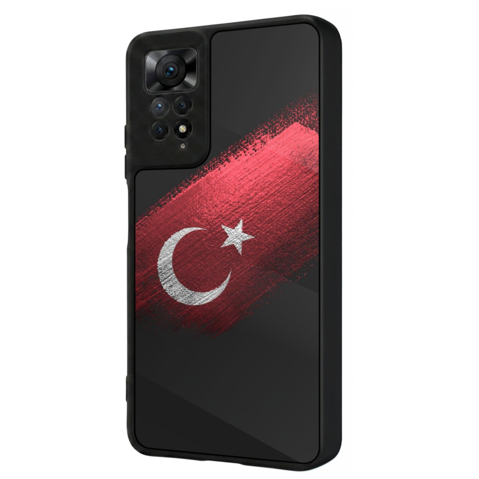 Xiaomi Redmi Note 12 Pro Uyumlu Türk Bayragi Tasarımlı Glossy Premium Kılıf