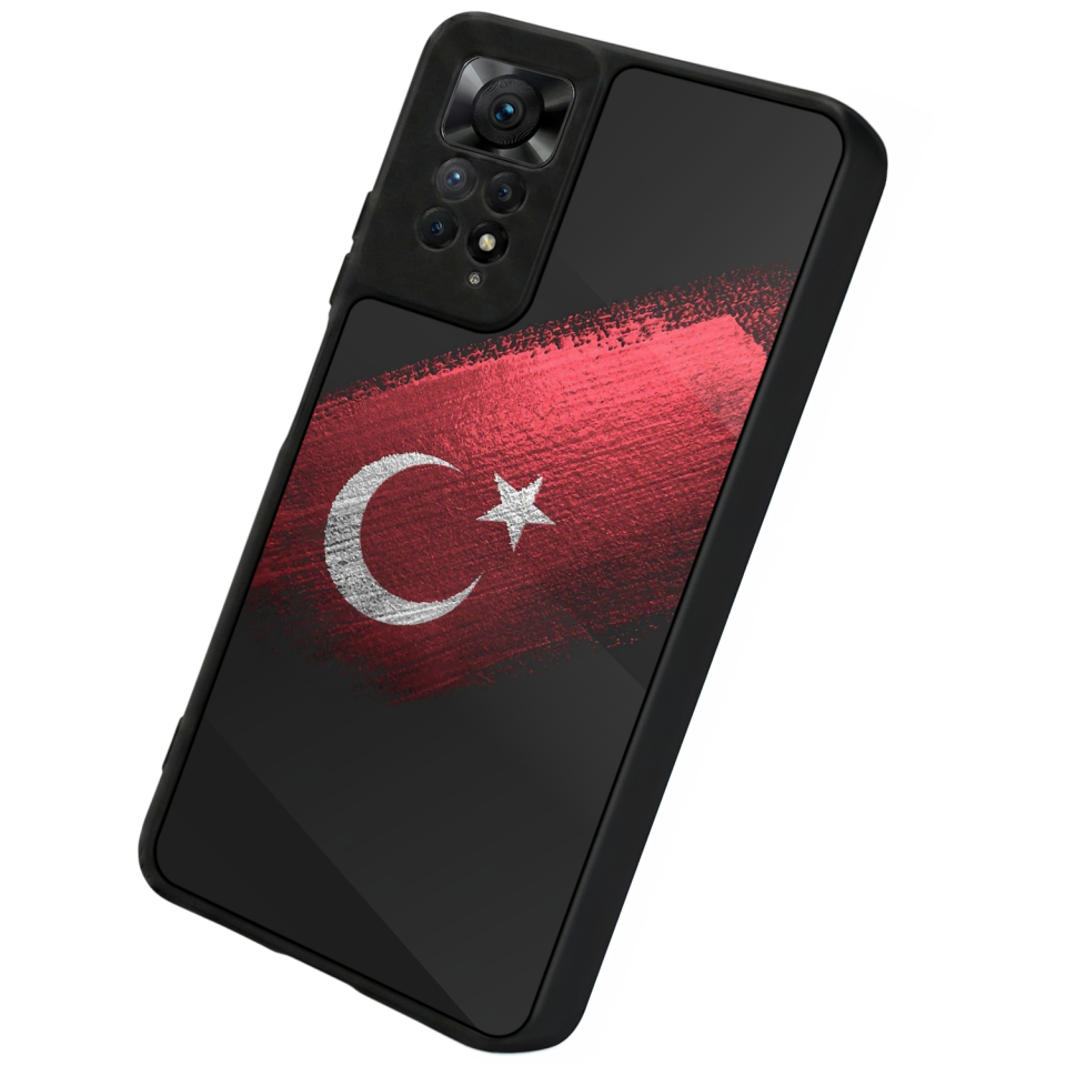 Xiaomi Redmi Note 12 Pro Uyumlu Türk Bayragi Tasarımlı Glossy Premium Kılıf