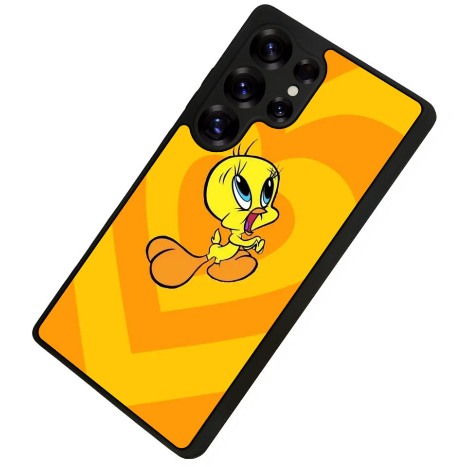 Samsung Galaxy S25 Ultra Uyumlu Tweety Tasarımlı Glossy Premium Kılıf