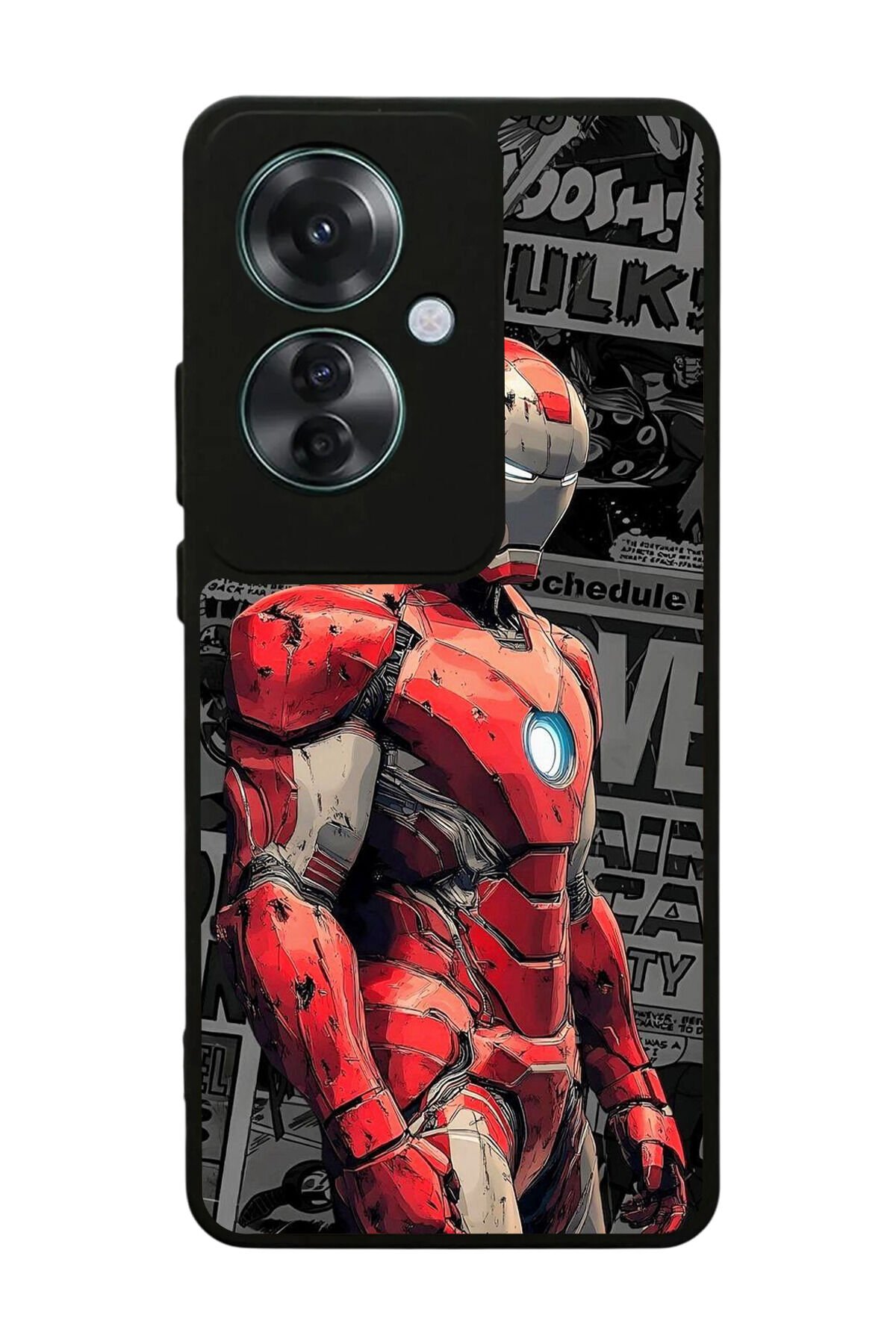 Oppo Reno 11F Uyumlu Iron Man ( Demir Adam ) Tasarımlı Glossy Premium Kılıf