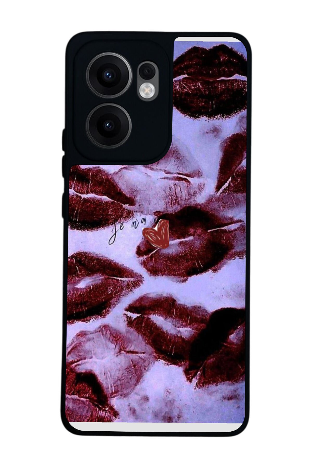 Oppo Reno 13F Uyumlu Dudak Tasarımlı Glossy Premium Kılıf