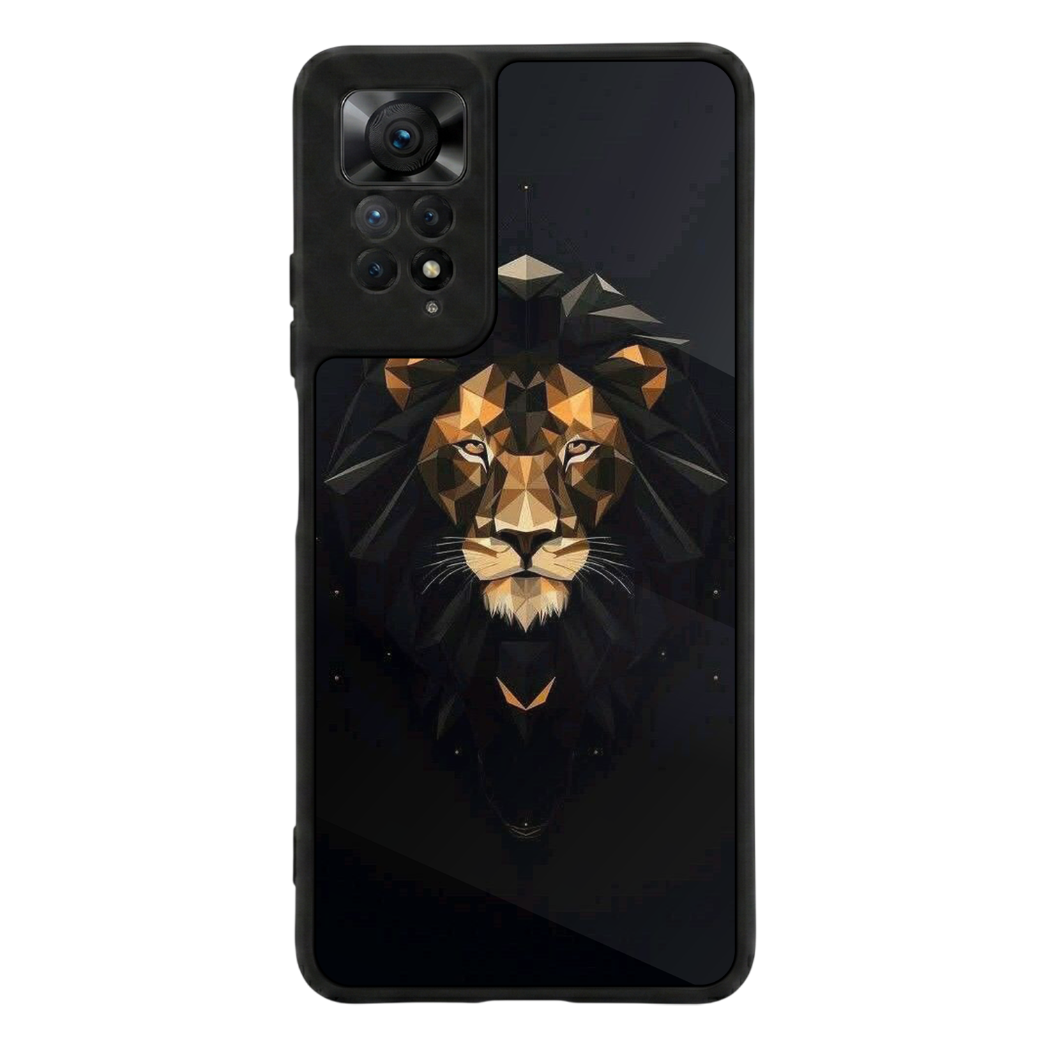 Xiaomi Redmi Note 11 Pro Uyumlu Aslan Tasarımlı Glossy Premium Kılıf