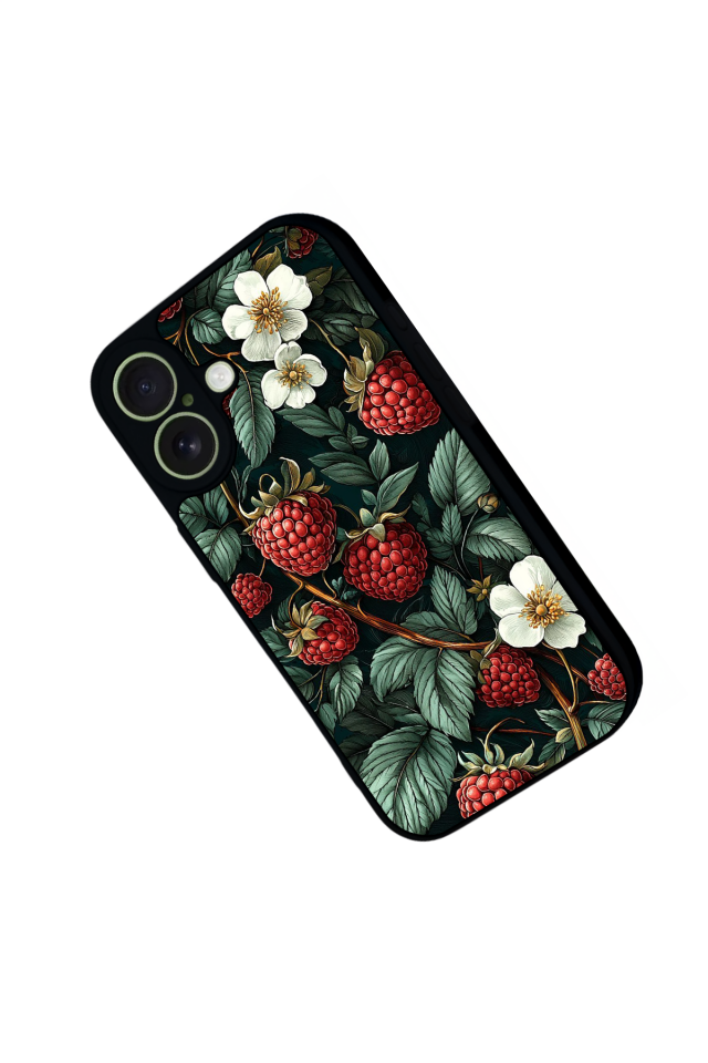 iPhone 17 Uyumlu Botanik Tasarımlı Glossy Premium Kılıf