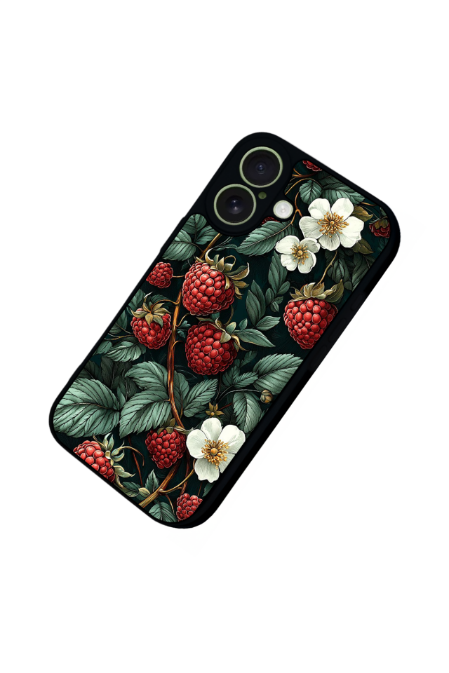 iPhone 17 Uyumlu Botanik Tasarımlı Glossy Premium Kılıf