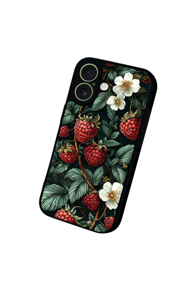 iPhone 17 Uyumlu Botanik Tasarımlı Glossy Premium Kılıf