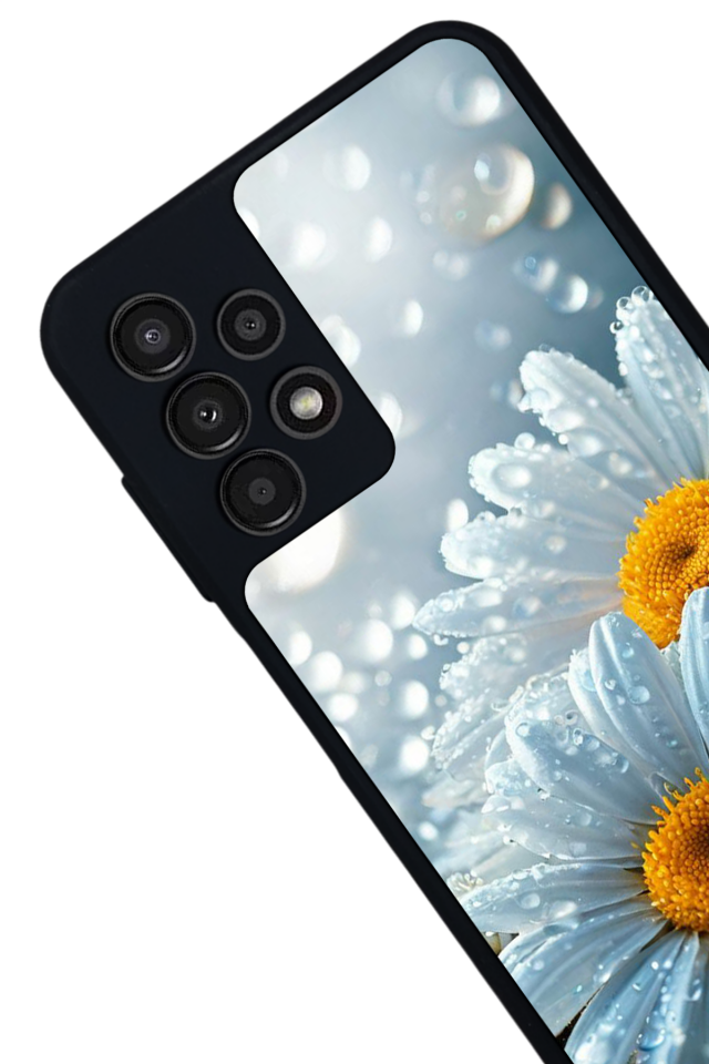 Samsung Galaxy A23 Uyumlu Cicek Tasarımlı Glossy Premium Kılıf