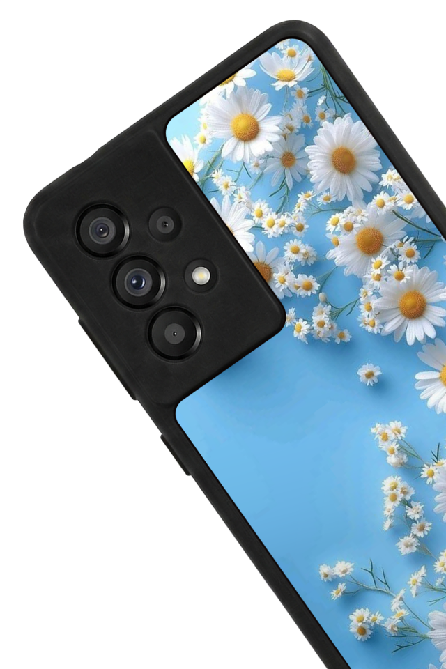 Samsung Galaxy A73 Uyumlu Cicek Tasarımlı Glossy Premium Kılıf