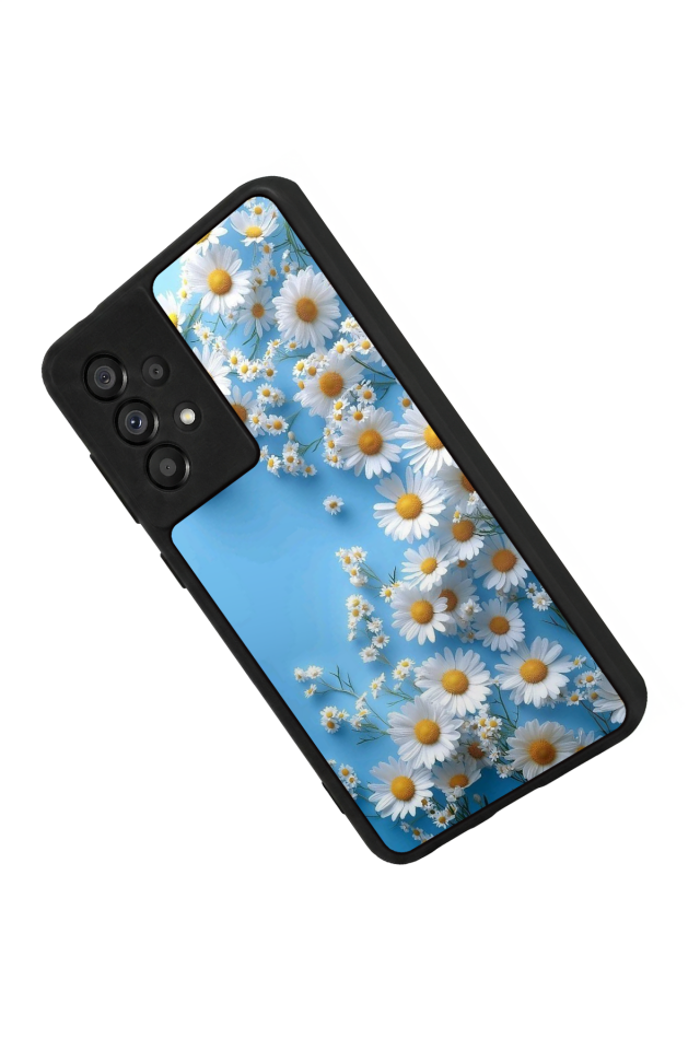 Samsung Galaxy A73 Uyumlu Cicek Tasarımlı Glossy Premium Kılıf
