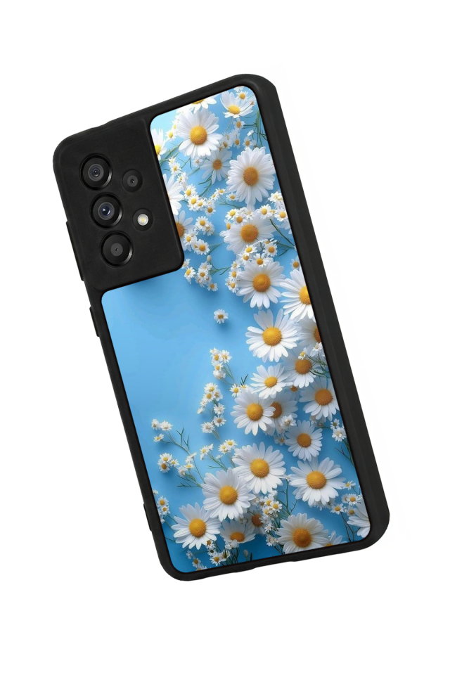 Samsung Galaxy A73 Uyumlu Cicek Tasarımlı Glossy Premium Kılıf