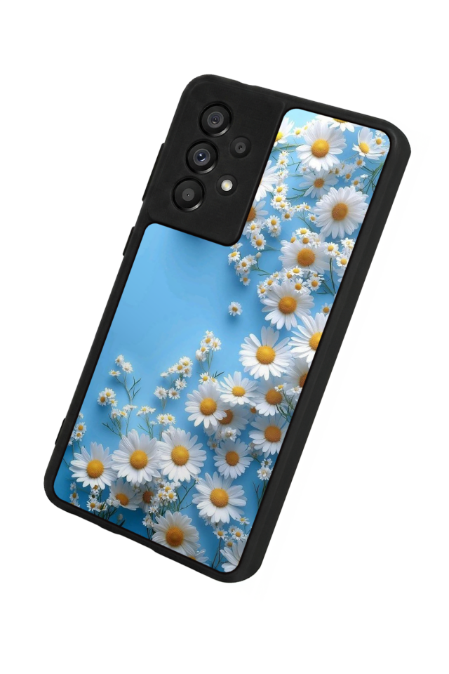 Samsung Galaxy A73 Uyumlu Cicek Tasarımlı Glossy Premium Kılıf