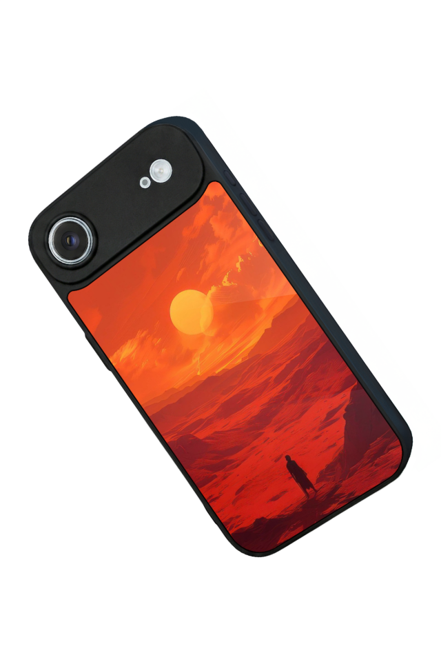 iPhone 17 Air Uyumlu Güneş Tasarımlı Glossy Premium Kılıf