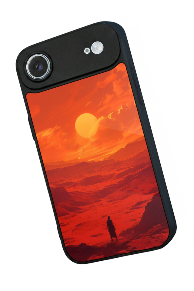 iPhone 17 Air Uyumlu Güneş Tasarımlı Glossy Premium Kılıf