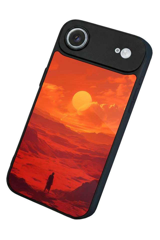 iPhone 17 Air Uyumlu Güneş Tasarımlı Glossy Premium Kılıf