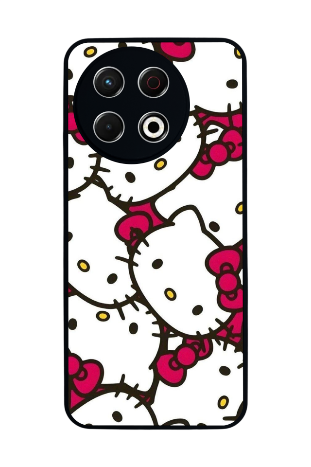 Tecno Spark 30 Pro Uyumlu HelloKitty Tasarımlı Glossy Premium Kılıf