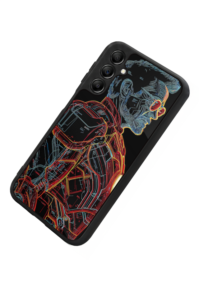 Samsung Galaxy A14 Uyumlu Iron Man ( Demir Adam ) Tasarımlı Glossy Premium Kılıf