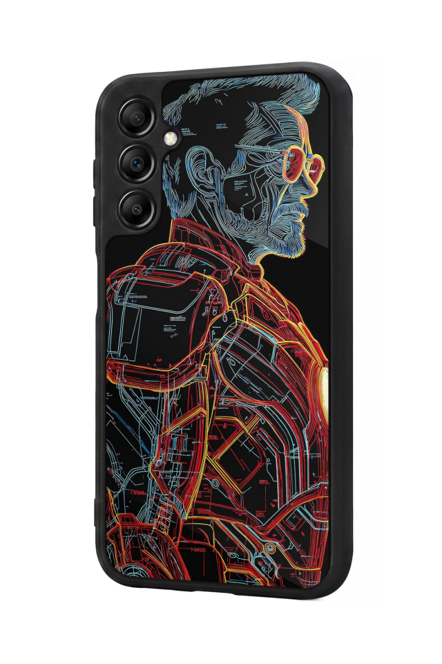 Samsung Galaxy A14 Uyumlu Iron Man ( Demir Adam ) Tasarımlı Glossy Premium Kılıf