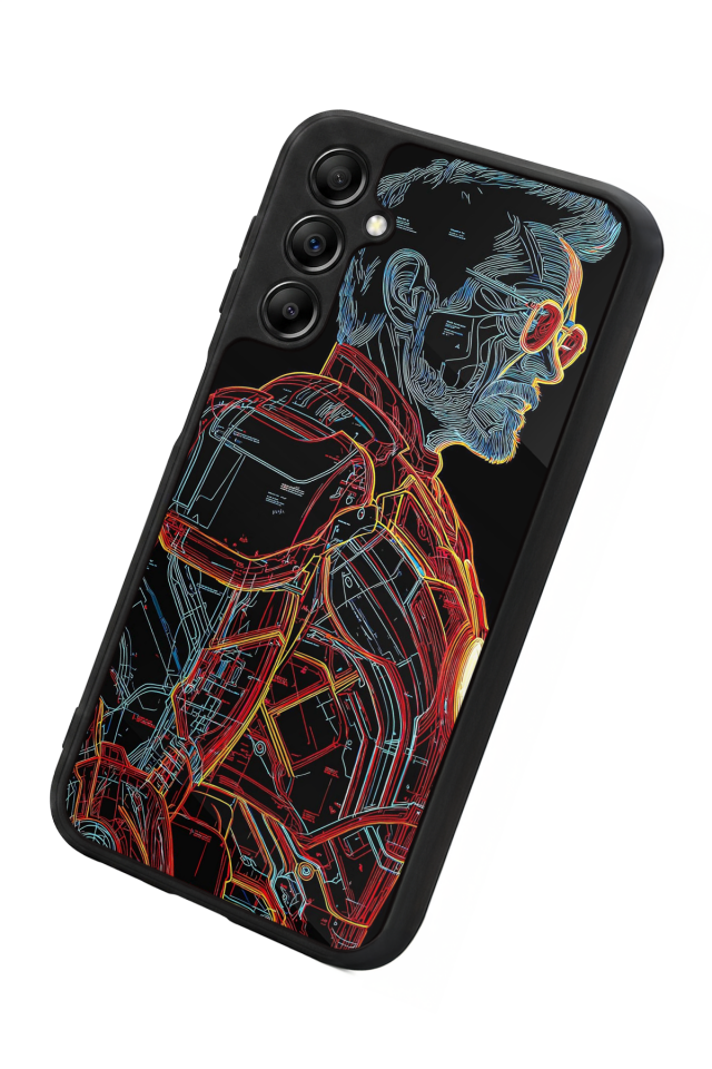 Samsung Galaxy A14 Uyumlu Iron Man ( Demir Adam ) Tasarımlı Glossy Premium Kılıf