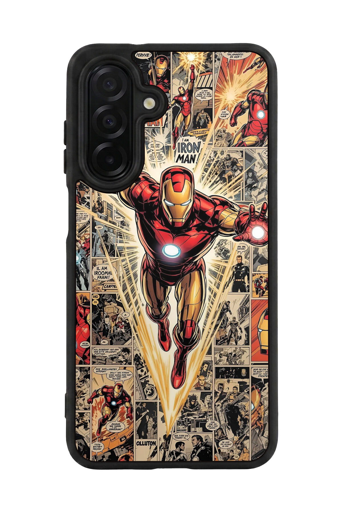 Samsung Galaxy A56 Uyumlu  Iron Man ( Demir Adam ) Tasarımlı Glossy Premium Kılıf