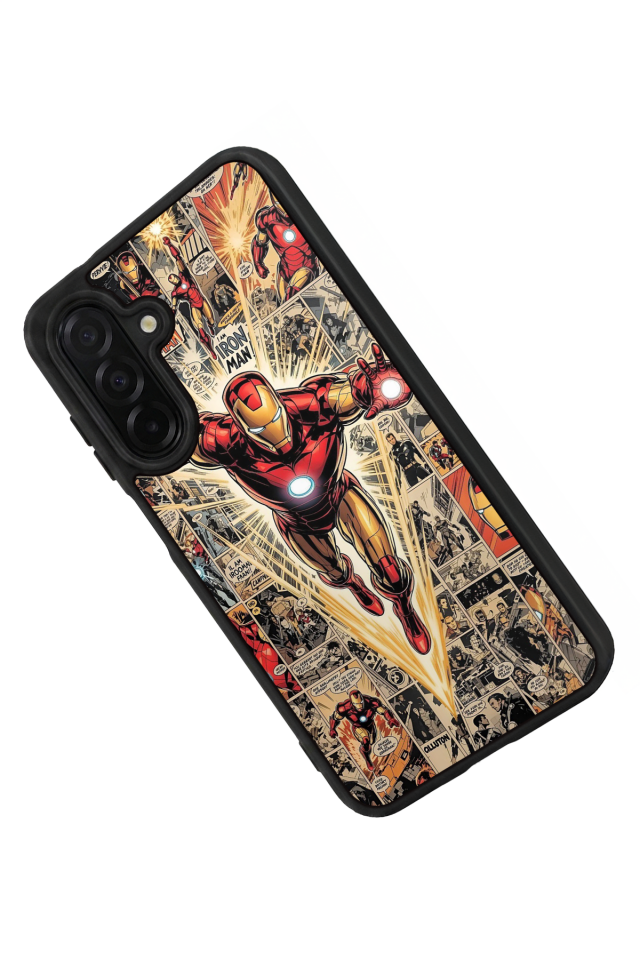Samsung Galaxy A56 Uyumlu  Iron Man ( Demir Adam ) Tasarımlı Glossy Premium Kılıf