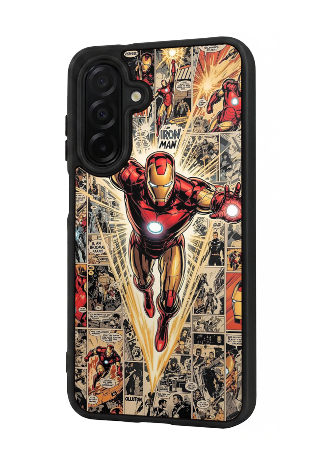 Samsung Galaxy A56 Uyumlu  Iron Man ( Demir Adam ) Tasarımlı Glossy Premium Kılıf