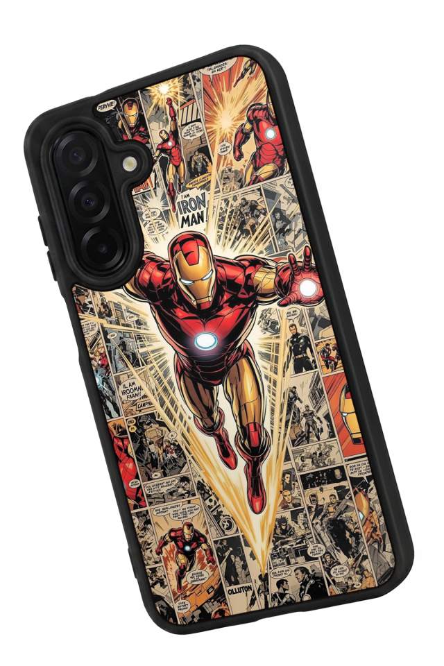 Samsung Galaxy A56 Uyumlu  Iron Man ( Demir Adam ) Tasarımlı Glossy Premium Kılıf